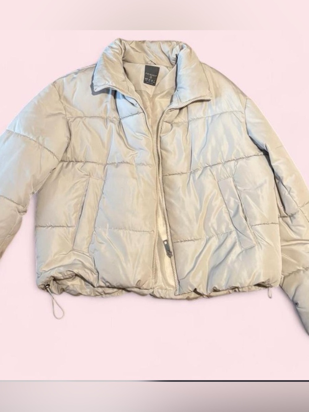 Tan puffer jacket